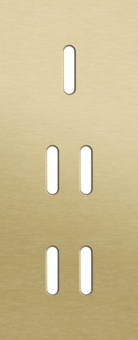 Drievoudige afdekplaat, verticaal 60 mm centerafstand, voor