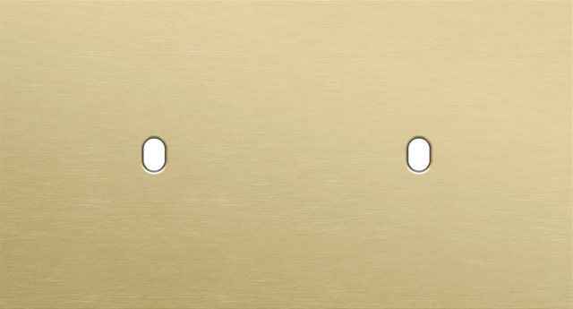 Tweevoudige afdekplaat, horizontaal 71 mm centerafstand, voo