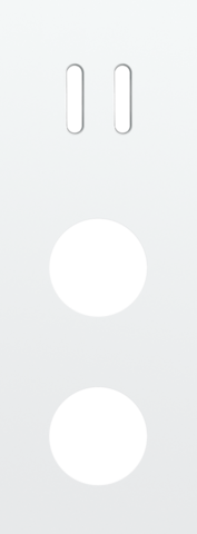 Drievoudige afdekplaat, verticaal 71 mm centerafstand, voor