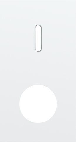 Tweevoudige afdekplaat, verticaal 71 mm centerafstand, voor