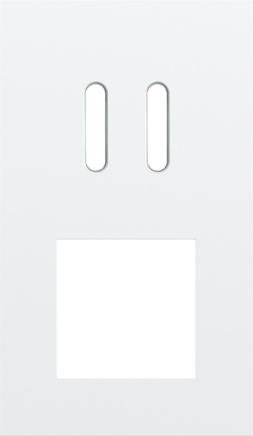 Tweevoudige afdekplaat, verticaal 60 mm centerafstand, voor