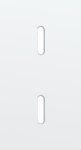 Tweevoudige afdekplaat, verticaal 71 mm centerafstand, voor