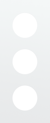 Drievoudige afdekplaat, 60 mm centerafstand, voor drie stopc