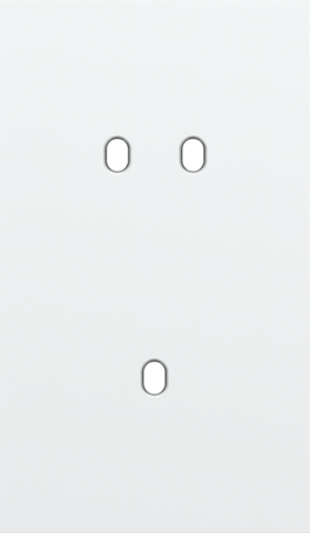 Tweevoudige afdekplaat, verticaal 60 mm centerafstand, voor