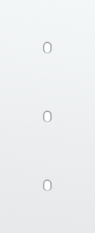 Drievoudige afdekplaat, verticaal 60 mm centerafstand, voor