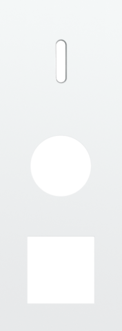 Drievoudige afdekplaat, verticaal 71 mm centerafstand, voor