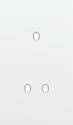 Tweevoudige afdekplaat, verticaal 60 mm centerafstand, voor