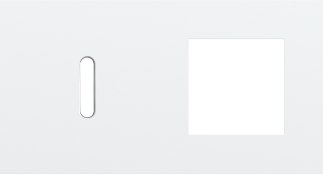 Tweevoudige afdekplaat, horizontaal 71 mm centerafstand,voor