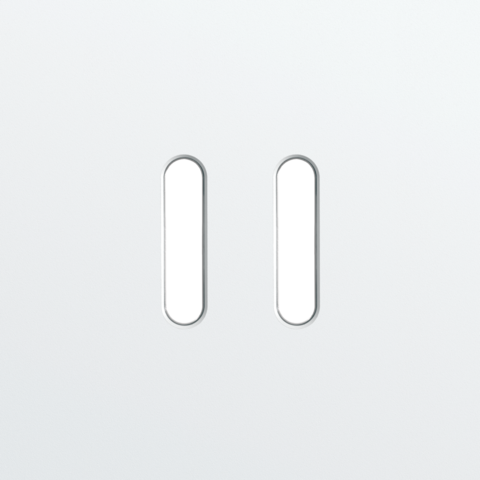 Enkelvoudige afdekplaat, voor tweevoudige schakelfuncties, N