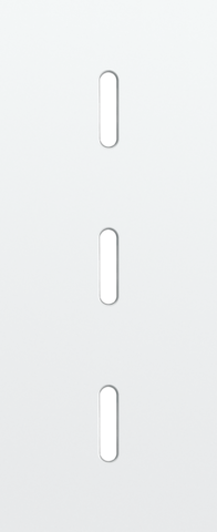 Drievoudige afdekplaat, verticaal 60 mm centerafstand, voor