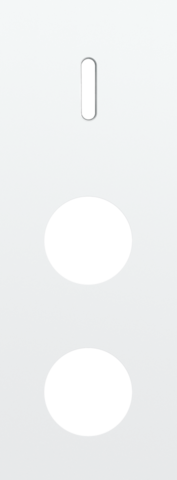 Drievoudige afdekplaat, verticaal 71 mm centerafstand, voor