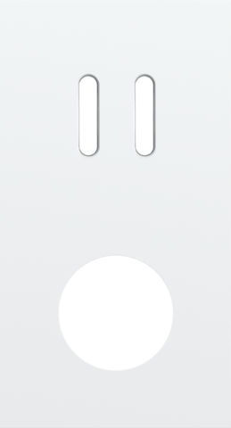 Tweevoudige afdekplaat, verticaal 71 mm centerafstand, voor