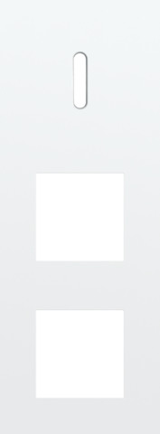 Drievoudige afdekplaat, verticaal 71 mm centerafstand, voor