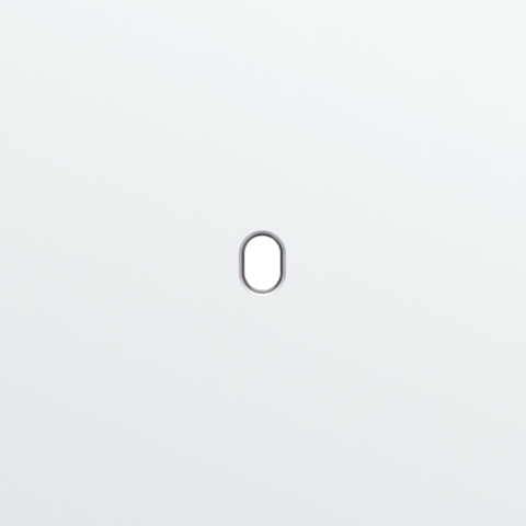 Enkelvoudige afdekplaat, voor enkelvoudige schakelfuncties,