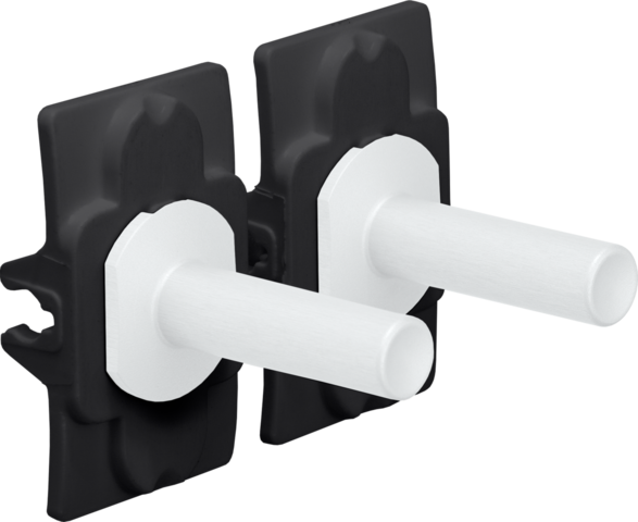 Niko Toggle set voor tweevoudige schakelfuncties, steel whit