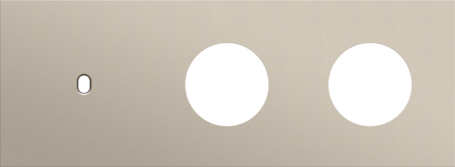 Drievoudige afdekplaat, horizontaal 71 mm centerafstand, voo