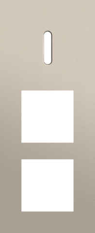 Drievoudige afdekplaat, verticaal 60 mm centerafstand, voor