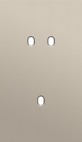 Tweevoudige afdekplaat, verticaal 60 mm centerafstand, voor