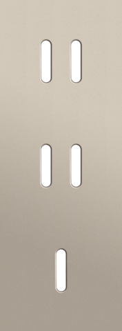 Drievoudige afdekplaat, verticaal 71 mm centerafstand, voor