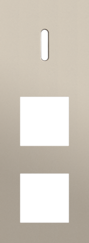 Drievoudige afdekplaat, verticaal 71 mm centerafstand, voor