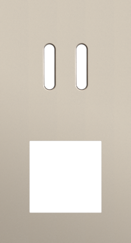 Tweevoudige afdekplaat, verticaal 71 mm centerafstand, voor