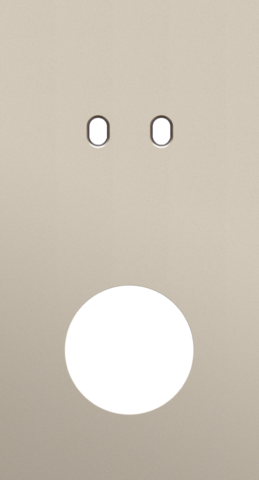 Tweevoudige afdekplaat, verticaal 71 mm centerafstand, voor