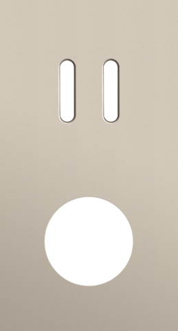 Tweevoudige afdekplaat, verticaal 71 mm centerafstand, voor