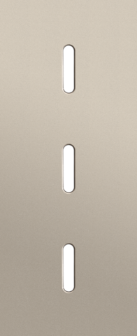 Drievoudige afdekplaat, verticaal 60 mm centerafstand, voor