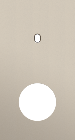 Tweevoudige afdekplaat, verticaal 71 mm centerafstand, voor