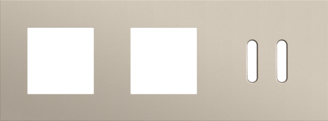 Drievoudige afdekplaat, horizontaal 71 mm centerafstand,voor