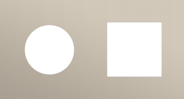 Tweevoudige afdekplaat, horizontaal 71 mm centerafstand,voor