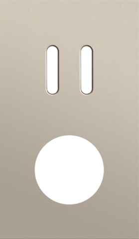 Tweevoudige afdekplaat, verticaal 60 mm centerafstand, voor