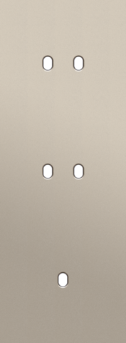 Drievoudige afdekplaat, verticaal 71 mm centerafstand, voor
