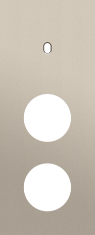 Drievoudige afdekplaat, verticaal 60 mm centerafstand, voor