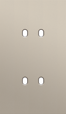 Tweevoudige afdekplaat, verticaal 60 mm centerafstand, voor