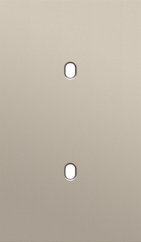 Tweevoudige afdekplaat, verticaal 60 mm centerafstand, voor