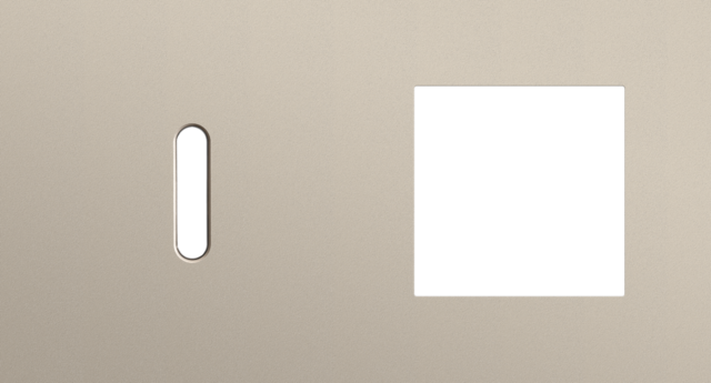 Tweevoudige afdekplaat, horizontaal 71 mm centerafstand,voor