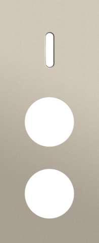 Drievoudige afdekplaat, verticaal 60 mm centerafstand, voor