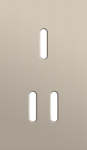 Tweevoudige afdekplaat, verticaal 60 mm centerafstand, voor