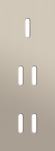 Drievoudige afdekplaat, verticaal 71 mm centerafstand, voor