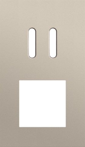 Tweevoudige afdekplaat, verticaal 60 mm centerafstand, voor