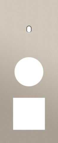 Drievoudige afdekplaat, verticaal 60 mm centerafstand, voor