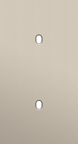 Tweevoudige afdekplaat, verticaal 71 mm centerafstand, voor