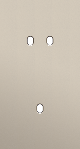 Tweevoudige afdekplaat, verticaal 71 mm centerafstand, voor