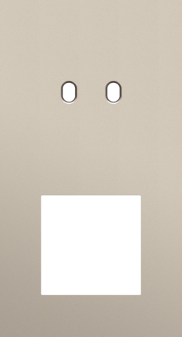 Tweevoudige afdekplaat, verticaal 71 mm centerafstand, voor