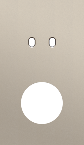 Tweevoudige afdekplaat, verticaal 60 mm centerafstand, voor