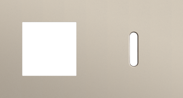 Tweevoudige afdekplaat, horizontaal 71 mm centerafstand,voor