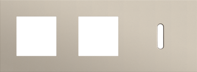 Drievoudige afdekplaat, horizontaal 71 mm centerafstand,voor