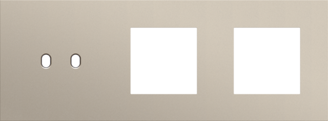 Drievoudige afdekplaat, horizontaal 71 mm centerafstand,voor