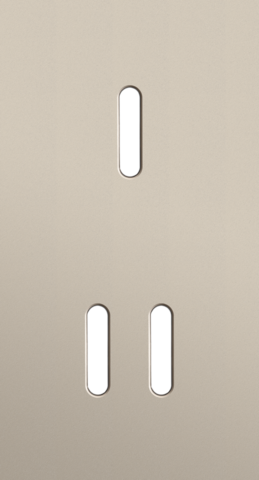 Tweevoudige afdekplaat, verticaal 71 mm centerafstand, voor